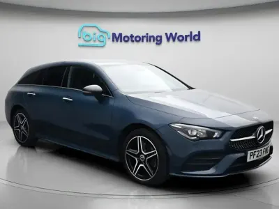 Used Mercedes CLA250e Shooting Brake AMG line 2023 Blue Estate