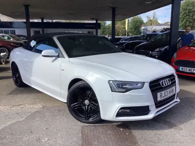 Used Audi A5 Cabriolet S-Line 174 HP (127 kW) 2013 White Cabriolet