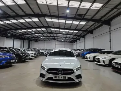 Used Mercedes A250 AMG line 218 HP (160 kW) 2022 White Sedan