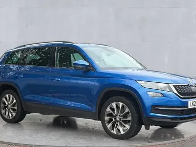 Used Skoda Kodiaq SE Drive 150 HP (110 kW) 2021 Blue SUV
