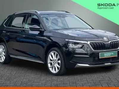 Used Skoda Kamiq SE L 110 HP (80 kW) 2021 Black magic pearl effect SUV