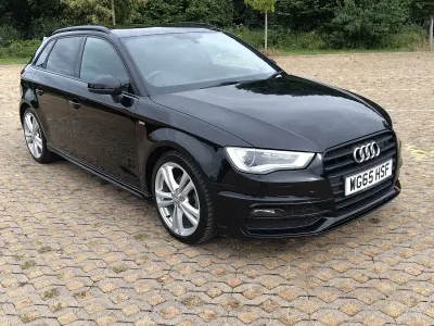 Used Audi A3 S-Line 2015 Black Hatchback