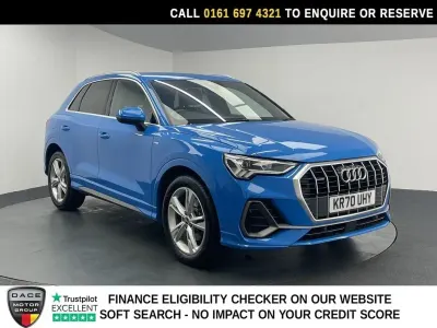 Second-hand Audi Q3 S-Line 200 CP (147 kW) 2020 Albastru SUV