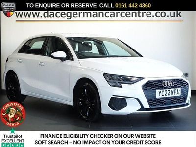 White Used 2022 Audi A3 Sportback Design Hatchback | £13,440 (Fair price)