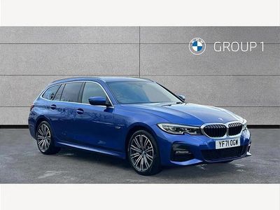 Used BMW 330e M Sport 292 HP (214 kW) 2021 Blue Estate