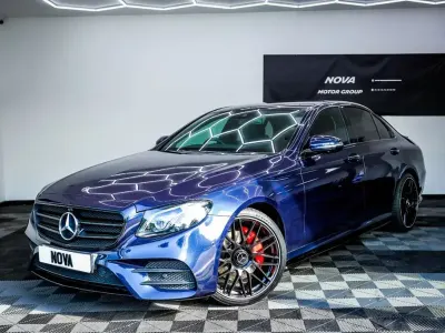 Used Mercedes E220 AMG line 2019 Blue Sedan