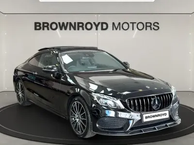 Käytetty Mercedes C300 AMG Line Premium 2018 Musta Coupe - kaksiovinen