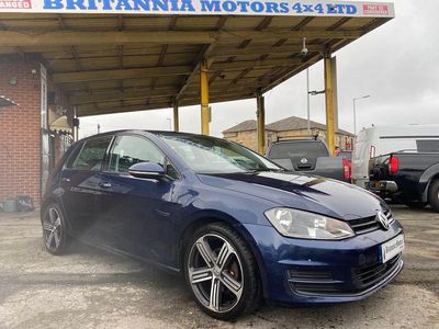 Used VW Golf VII SE 105 HP (77 kW) 2013 Blue Hatchback