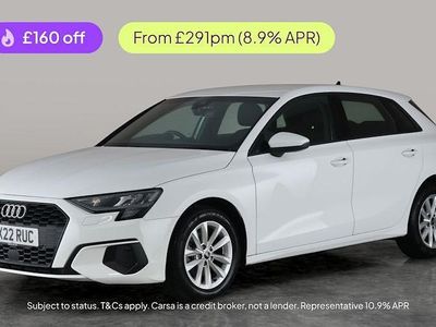 White Used 2022 Audi A3 Sportback Advanced Hatchback | £19,649 (Fair price)