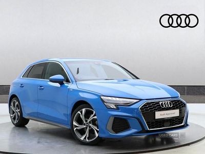 Used Audi A3 S-Line 110 HP (80 kW) 2023 Blue Sedan