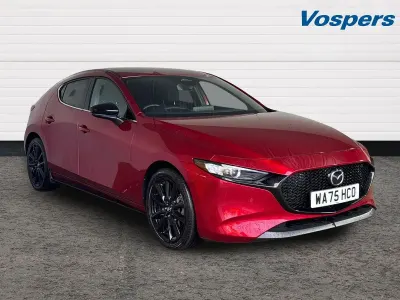 Ny Mazda 3 Homura-Line 2026 Röd Halvkombi
