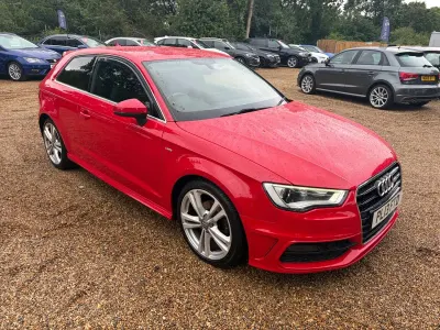Used Audi A3 S-Line 122 HP (89 kW) 2013 Red Hatchback