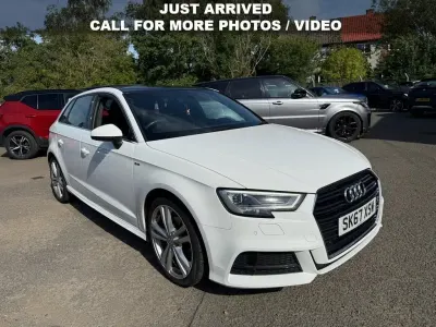 Used Audi A3 Sportback S-Line 150 HP (110 kW) 2017 White Hatchback