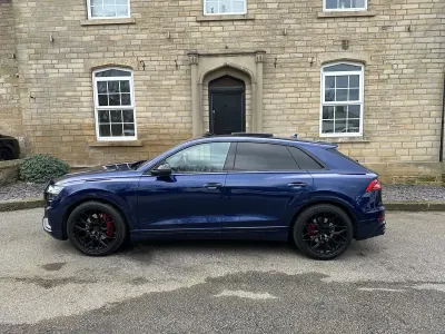 Used Audi Q8 S-Line 286 HP (210 kW) 2019 Blue SUV
