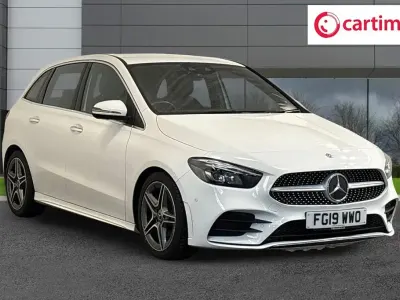 Used Mercedes B200 AMG line 150 HP (110 kW) 2019 White Hatchback