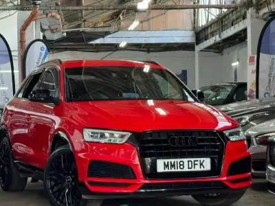 Used Audi Q3 Black Edition 150 HP (110 kW) 2018 Red SUV