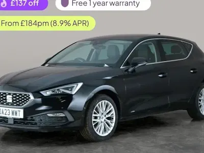 Used Seat Leon XCELLENCE 131 HP (96 kW) 2022 Black Hatchback