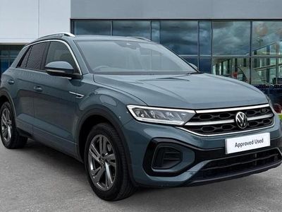 Used VW T-Roc R-line 150 HP (110 kW) 2023 Petrol blue metallic SUV