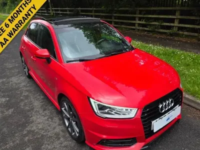 Used Audi A1 Sportback Black Edition 125 HP (91 kW) 2018 Red Hatchback