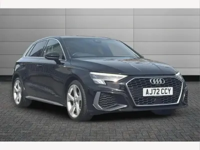 Used Audi A3 S-Line 150 HP (110 kW) 2022 Black Sedan