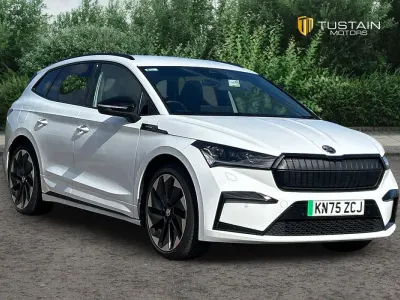 Used Skoda Enyaq iV SportlinePlus 210 kW (286 HP) 2025 White SUV