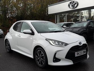 White Used 2023 Toyota Yaris Hybrid Design Hatchback | £17,495 (Fair price)