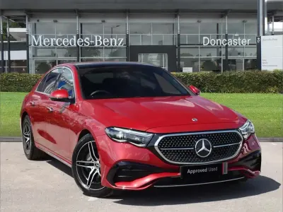 Used Mercedes E220 AMG Line Premium 194 HP (142 kW) 2025 Red Sedan