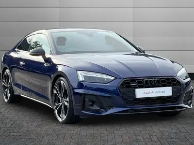 Used Audi A5 Black Edition 265 HP (194 kW) 2022 Navarra blue Coupe