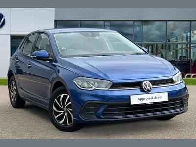 Used VW Polo Life 95 HP (69 kW) 2023 Crystal ice blue metallic Hatchback