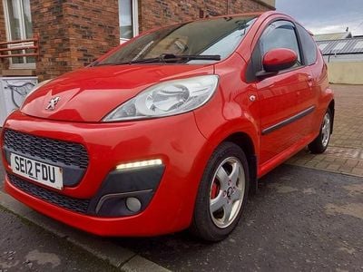 Used Peugeot 107 Allure 68 HP (50 kW) 2012 Red Hatchback