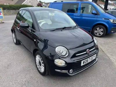 Used Fiat 500 Lounge 69 HP (50 kW) 2018 Black Hatchback