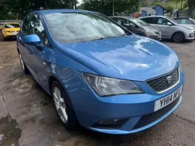 Used Seat Ibiza 85 HP (62 kW) 2014 Blue Hatchback