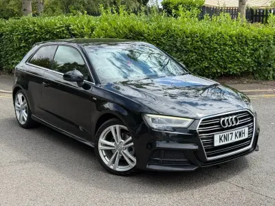 Used Audi A3 S-Line 150 HP (110 kW) 2017 Black Hatchback