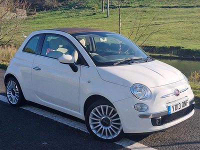 White Used 2013 Fiat 500 Lounge Cabriolet | £1,995 (Super price)