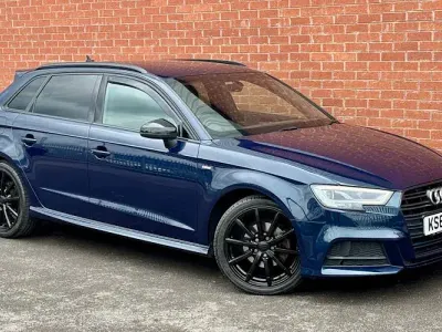 Used Audi A3 Sportback Black Edition 116 HP (85 kW) 2019 Blue Hatchback