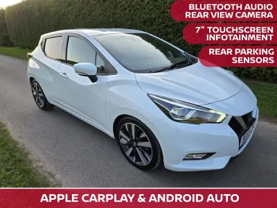 Used Nissan Micra Acenta 2019 White Hatchback