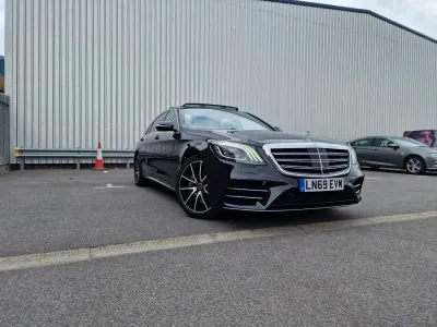 Begagnad Mercedes S350 AMG line 2019 Svart Sedan