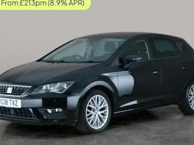 Used Seat Leon SE Dynamic 110 HP (80 kW) 2018 Black Hatchback