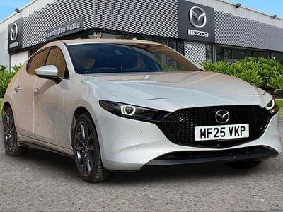 Used Mazda 3 Exclusive-Line 140 HP (102 kW) 2025 White Hatchback