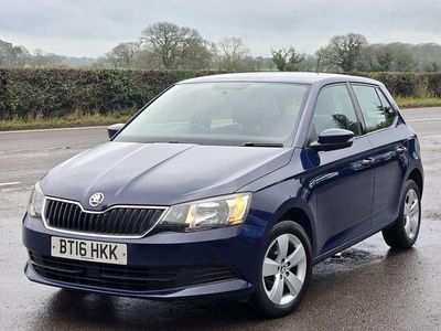 Used Skoda Fabia SE 90 HP (66 kW) 2016 Blue Hatchback
