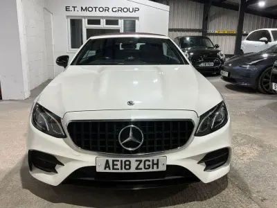 Used Mercedes E350 AMG line 2018 White Cabriolet
