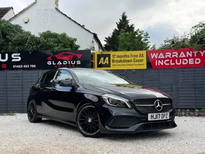 Used Mercedes A200 AMG Line Premium Plus 136 HP (100 kW) 2017 Black Hatchback