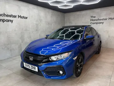 Used Honda Civic EX 126 HP (92 kW) 2019 Blue Hatchback