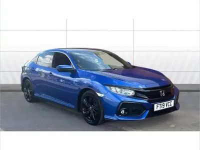 Used Honda Civic SR 124 HP (91 kW) 2019 Blue Hatchback
