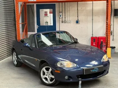 Used Mazda MX5 146 HP (107 kW) 2002 Blue Cabriolet