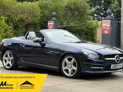 Used Mercedes SLK250 AMG 204 HP (150 kW) 2012 Blue Cabriolet