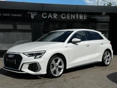 Used Audi A3 Sportback S-Line 150 HP (110 kW) 2020 White Hatchback