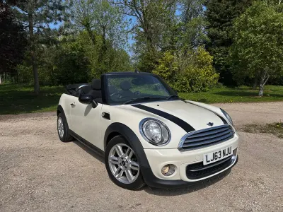 Used Mini Cooper D Cabriolet 2013 White Cabriolet