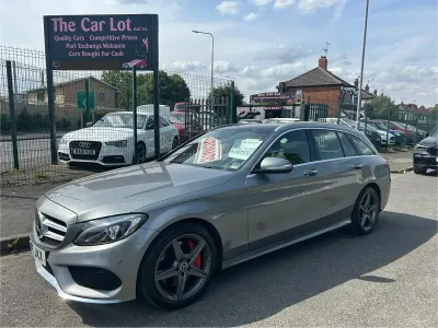 Used Mercedes C300 AMG Line Premium Plus 2015 Silver Estate