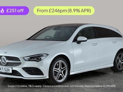 White Used 2021 Mercedes CLA250e Shooting Brake AMG Line Premium Plus Estate | £20,444 (Fair price)